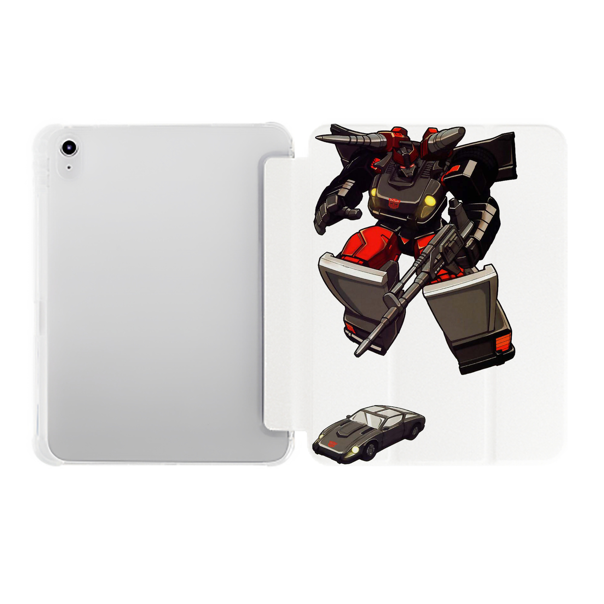 （画像用）  IPad ケース ペン収納付き 三つ折りスタンド PUレザー×シリコン 対応機種9.5/10.5/10.9インチ